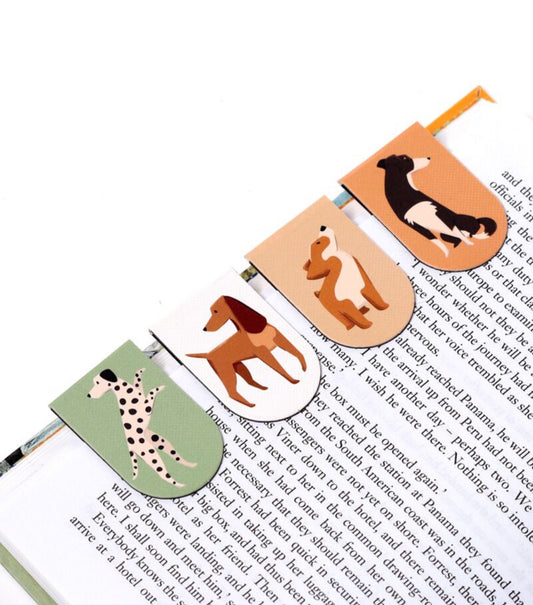 BARKS Magnetic Dog Bookmark Set (Pack of 4)