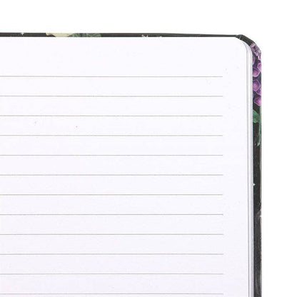 Venom & Vines Gothic Skull Print A5 Notebook