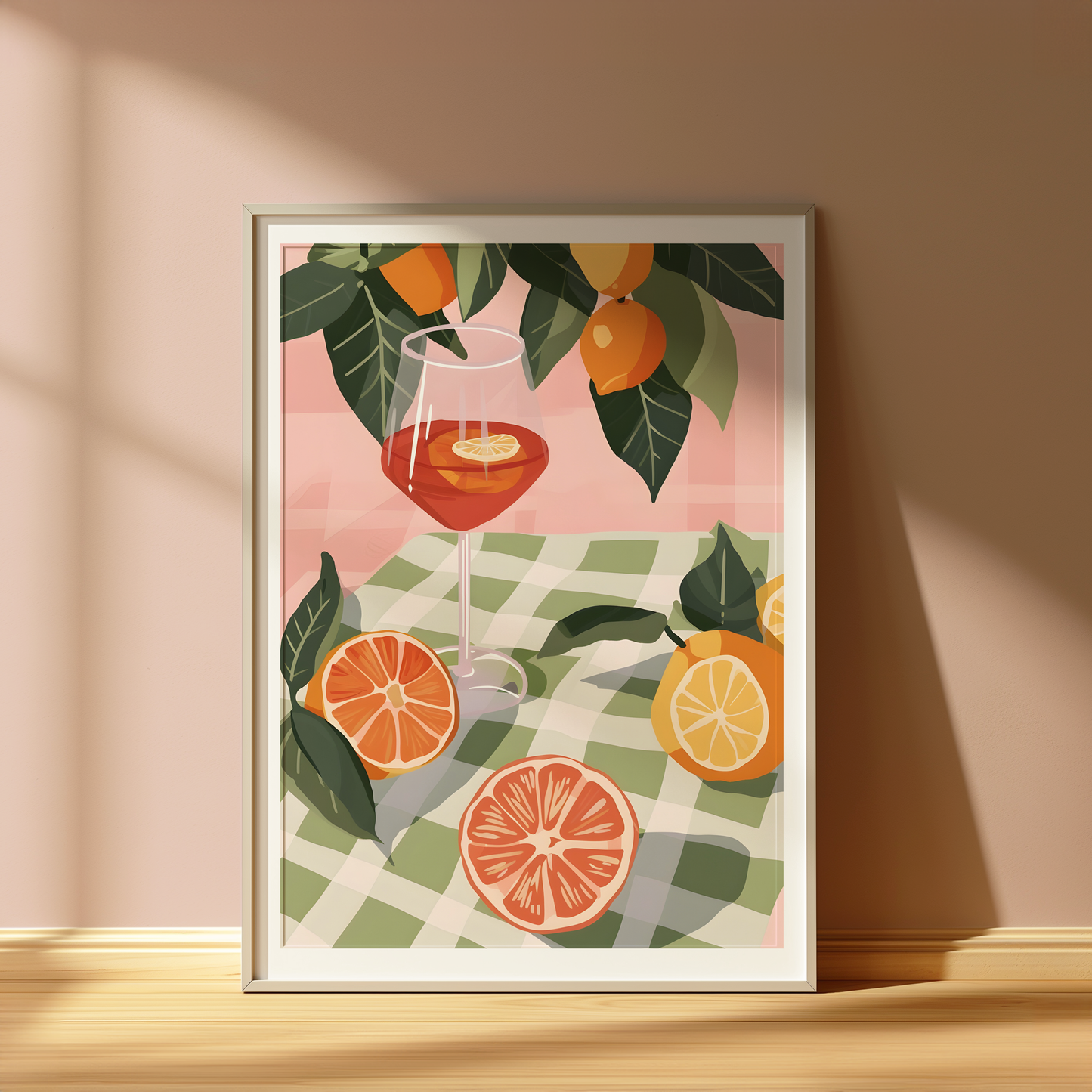 Citrus Aperitif Print –Summer Drinks Wall Art – Kitchen & Bar Decor