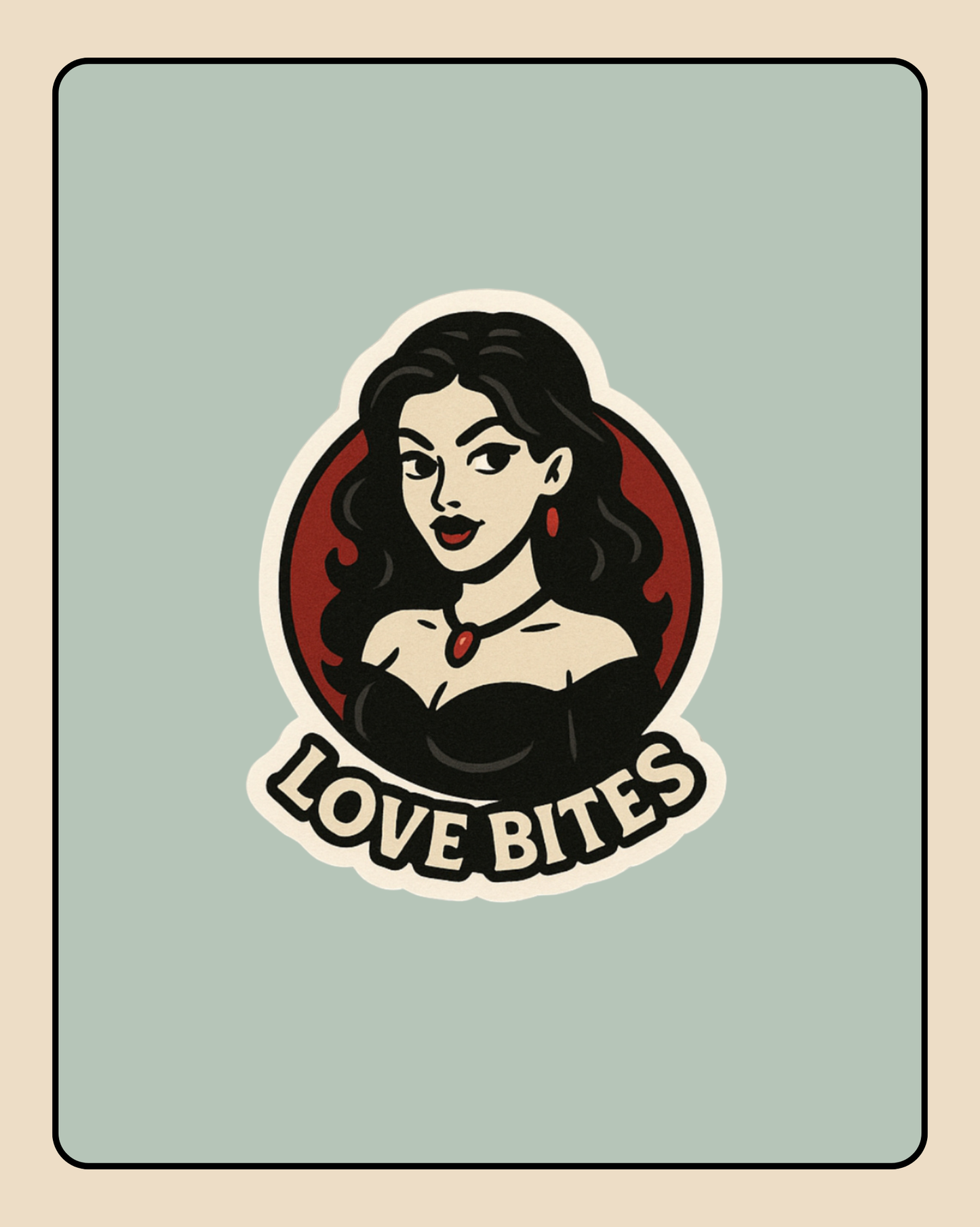 Vampire Sticker Set | Gothic Aesthetic Stickers | “Bite Me” “Love Bites” • Vampire Quotes