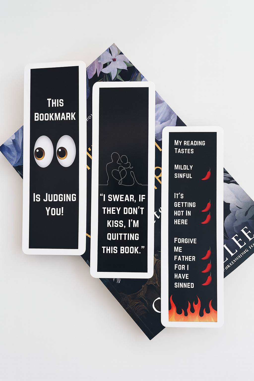 Funny & Spicy Bookmark Set of 3 | BookTok Bookmarks | Reader Gift