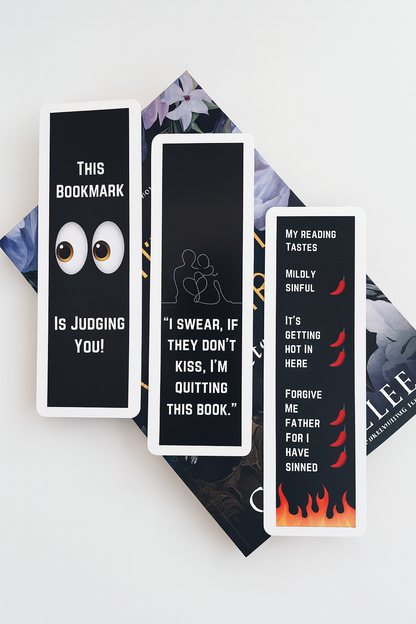 Funny & Spicy Bookmark Set of 3 | BookTok Bookmarks | Reader Gift