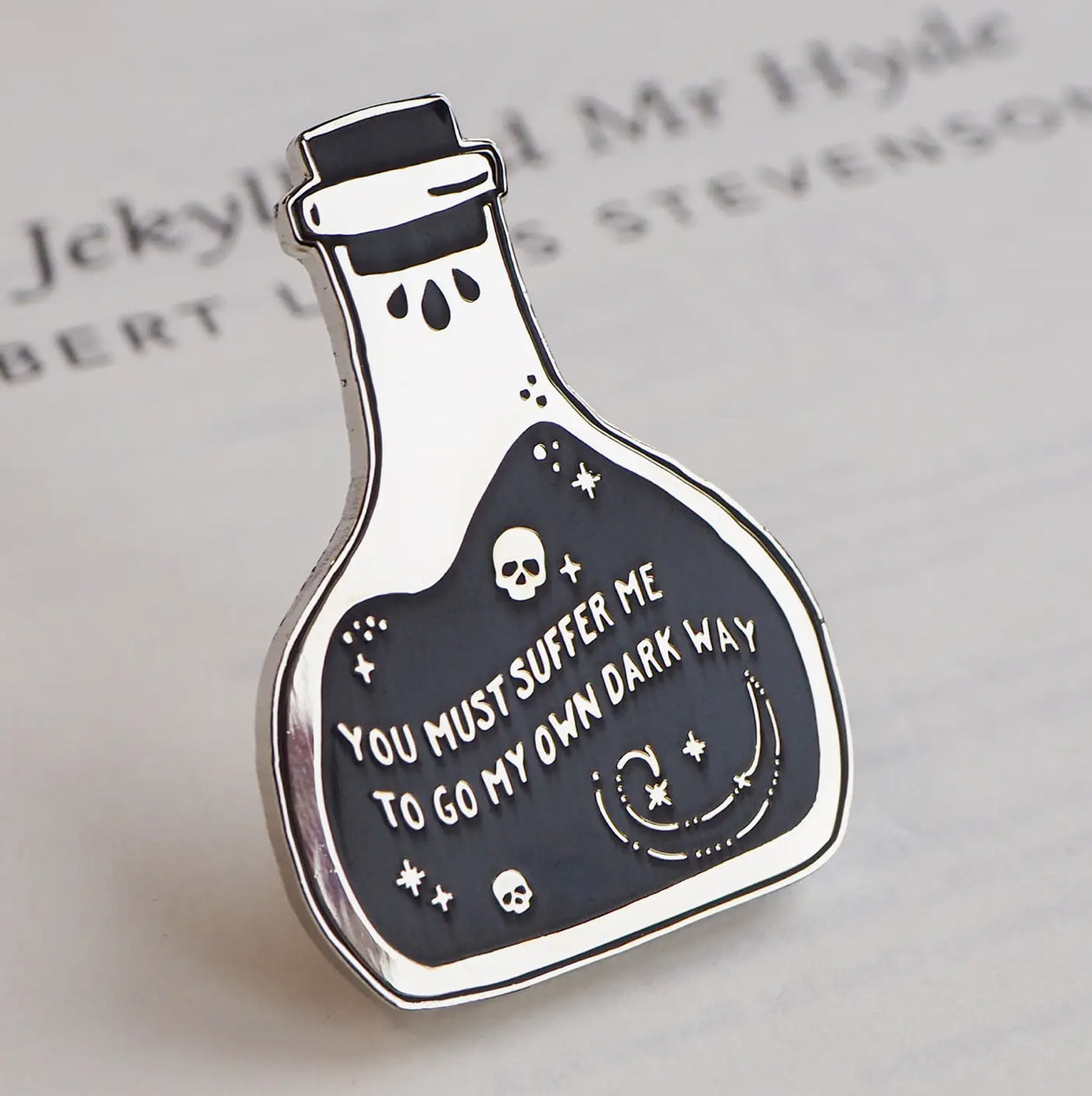 Dr Jekyll and Mr Hyde Potion Pin Badge – Gothic Literature Pin