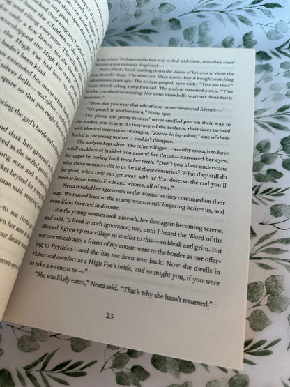 A Court of Thorns and Roses OOP Cover Gift Set Tote Bag Book & Bookmarks ACOTAR | Sarah J Maas Fans