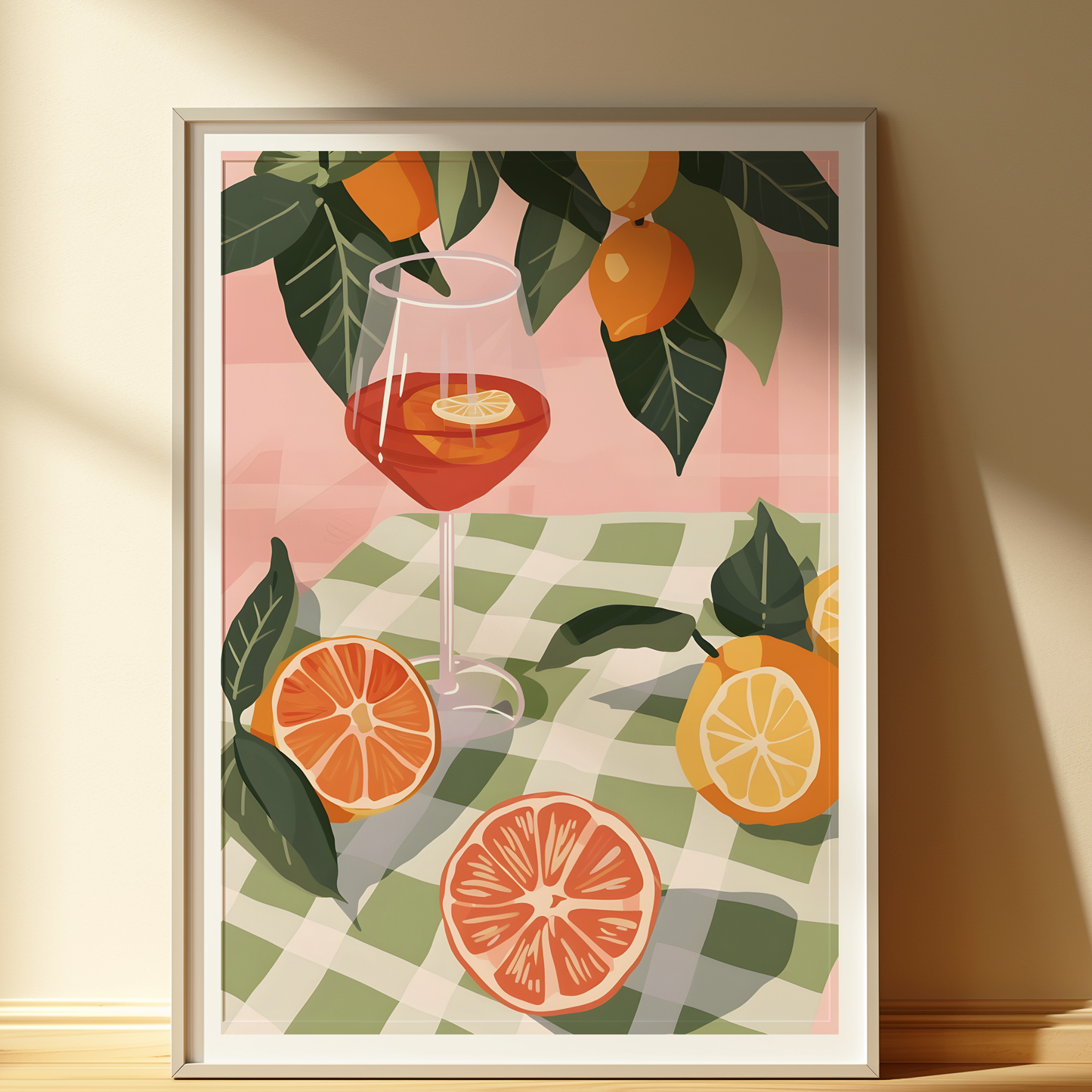 Citrus Aperitif Print –Summer Drinks Wall Art – Kitchen & Bar Decor
