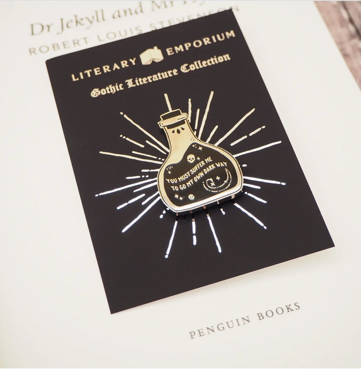 Dr Jekyll and Mr Hyde Potion Pin Badge – Gothic Literature Pin