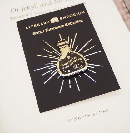 Dr Jekyll and Mr Hyde Potion Pin Badge – Gothic Literature Pin